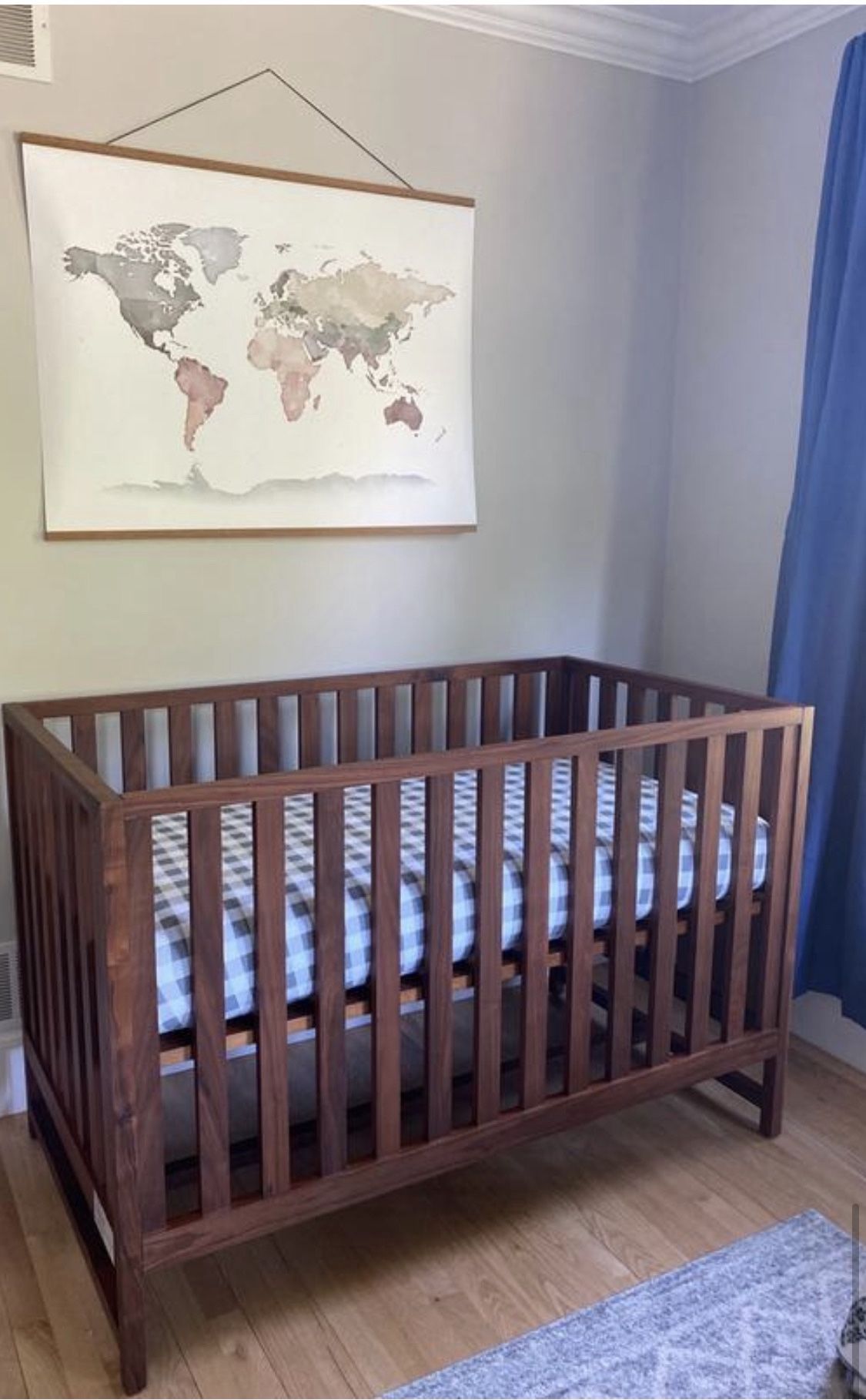 Crate And Barrel Taylor Walnut Baby Crib