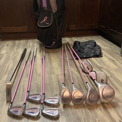 Wilson Hope Breast Cancer Awareness Women’s Pink Golf Set With Bag (RH) 