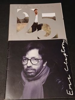 Eric Clapton 1988 celebratory 25 Year Program & 1992 Concert souvenir Tour Book