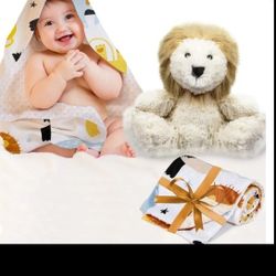 Lil Snuggers Lion Security Baby Blanket Newborn Stuffed Animal Snuggle Toy Loveys

- for Babies Registry & Nursery Character Blanket

New in box
