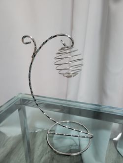 Hanging Chrome Apple Centerpiece