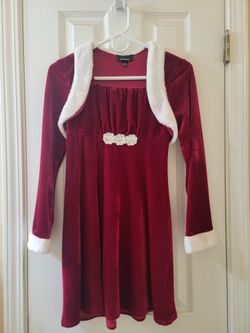 Amy's Closet Holiday Red Dress Santa Claus GIRLS 14 Dress