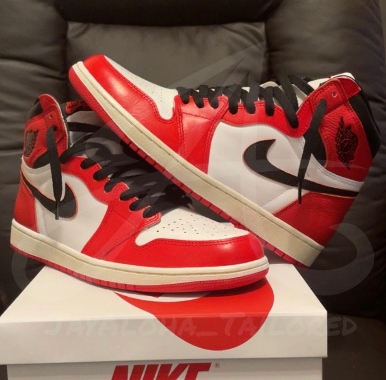 Custom Fire Red Jordan 1s Chicago Inspired