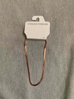 14k Rose Gold Plated Necklace 14’’
