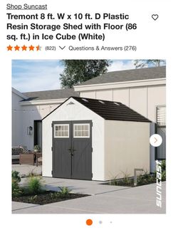 8x10 Suncast resin shed
