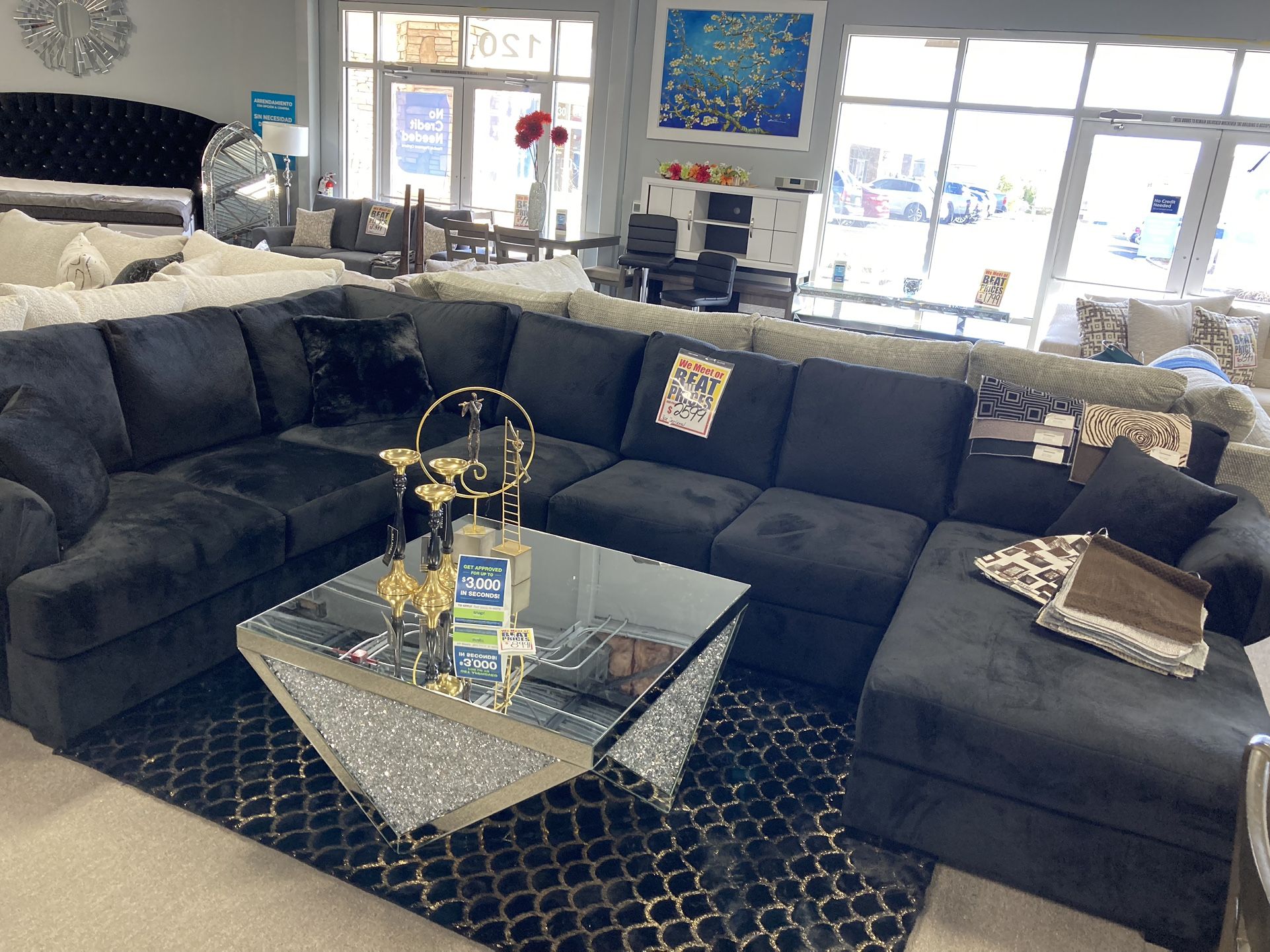 Beautiful Sectional 3Pc EASY FINACING 😱… Available In Different Colors AND Size’s 🤩