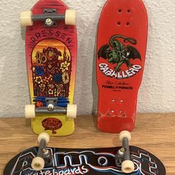 Vintage Tech Deck Peralta Almost Steve Caballero Santa Cruz Fingerboard Bundle