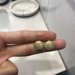 10k Gold Nugget Earrings
