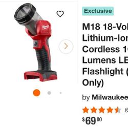 Milwaukee Light + Battery 