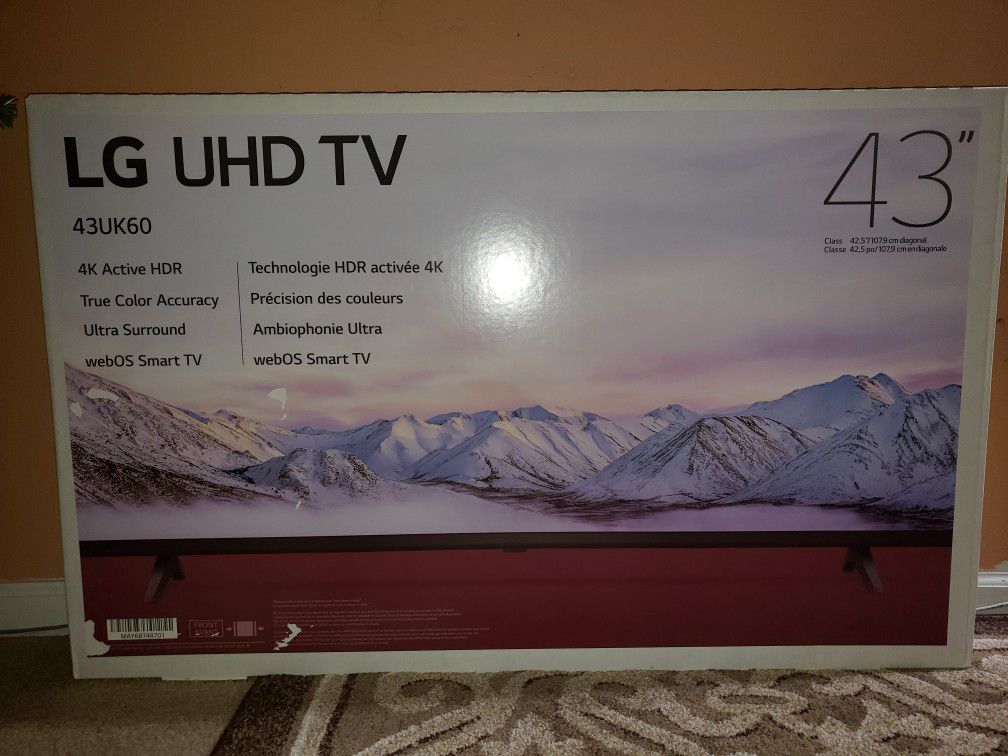 LG UHD 4K SMART TV 43"