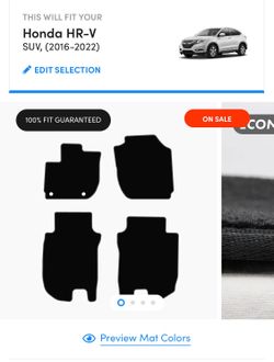 Honda HR-V 2016-2022 CARPET MATS. $25