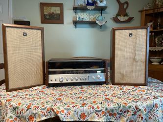 Vintage 1970s Sony HP-580 Console Stereo + Matching Pair SS-580 Speakers Dual 1210 Turntable