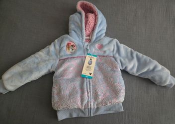 Disney Princess Girls’ Plush Hooded Jacket – Size 4T – NEW with Tags