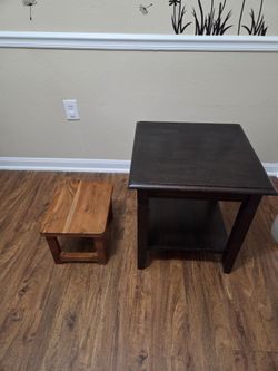 2 Wooden tables