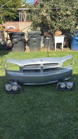 2006-2010 Dodge Charger Front Bumper + OEM Headlights