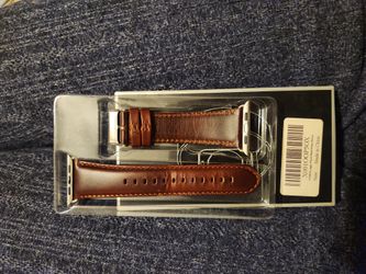 Brown Leather Apple Watch Band 42mm