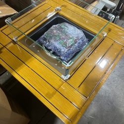 🚨Thanksgiving Deals🚨 28”Outdoor Propane Fire Pit Table, 50,000 BTU Patio Firepit With Wind Guard