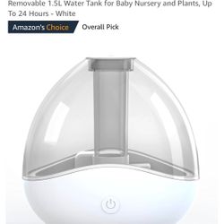 New Ultrasonic Humidifier White And grey 1.5l