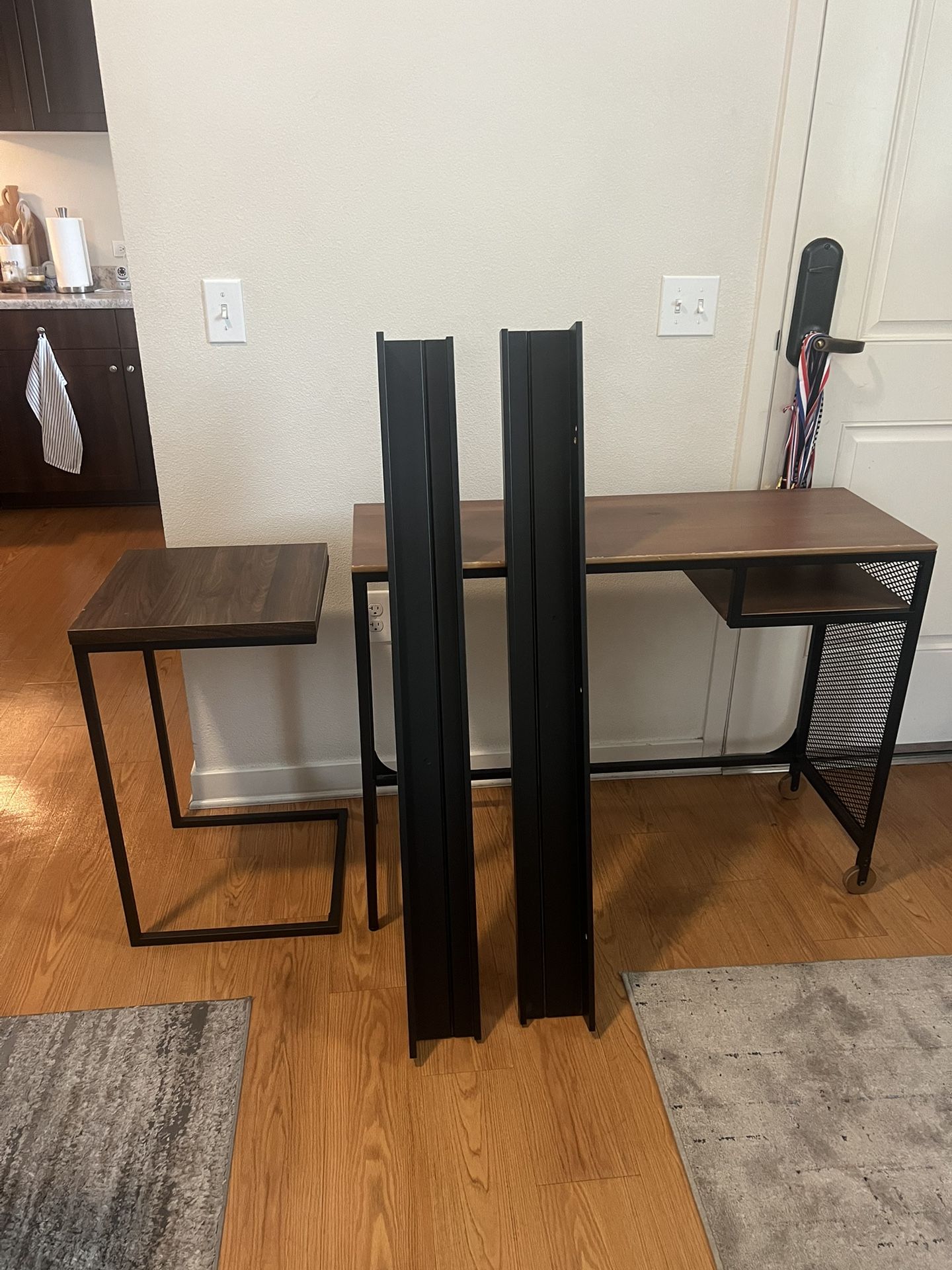 ikea desk and shelf corner table all for 50