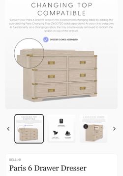 6 Drawer Dresser Bellini