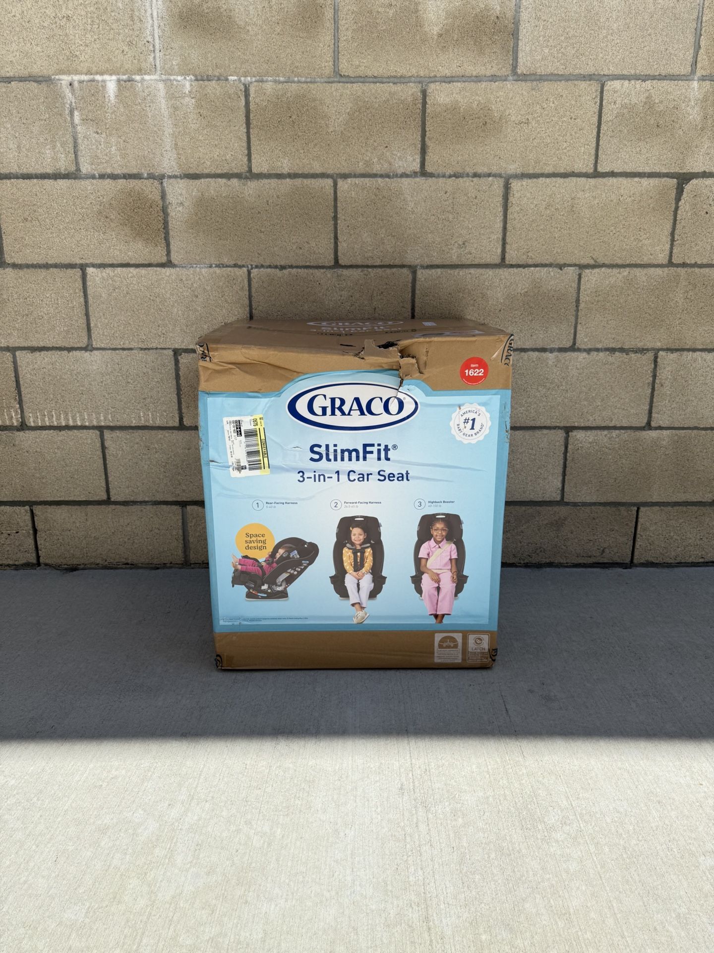 NEW Graco SlimFit 3-in-1 Convertible Car Seat