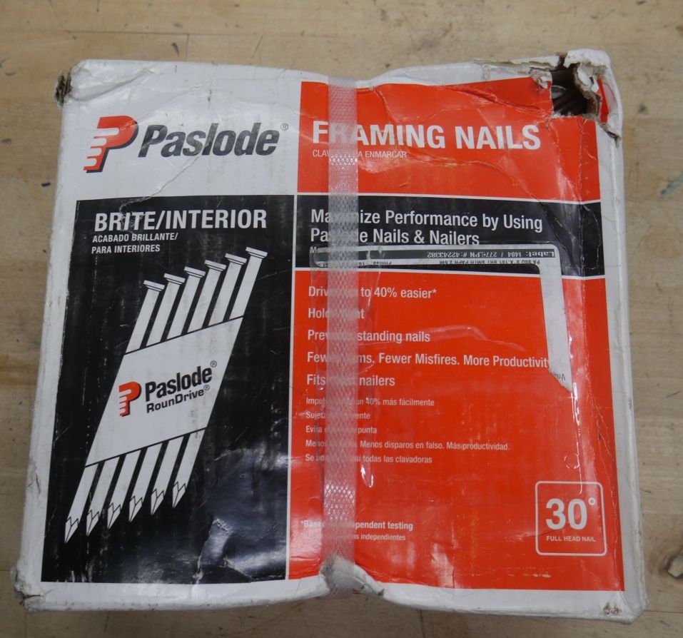 Paslode 650830 Roundrive 30 Degree Smooth Shank Angled Strip Framing Nail 3 in. 879330-1 