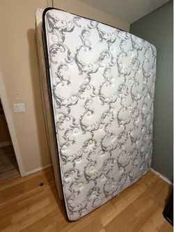 Queen size bedframe and mattress