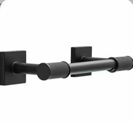 Averland Wall Mount Pivot Arm Toilet Paper Holder Bath Hardware Accessory in Matte Black