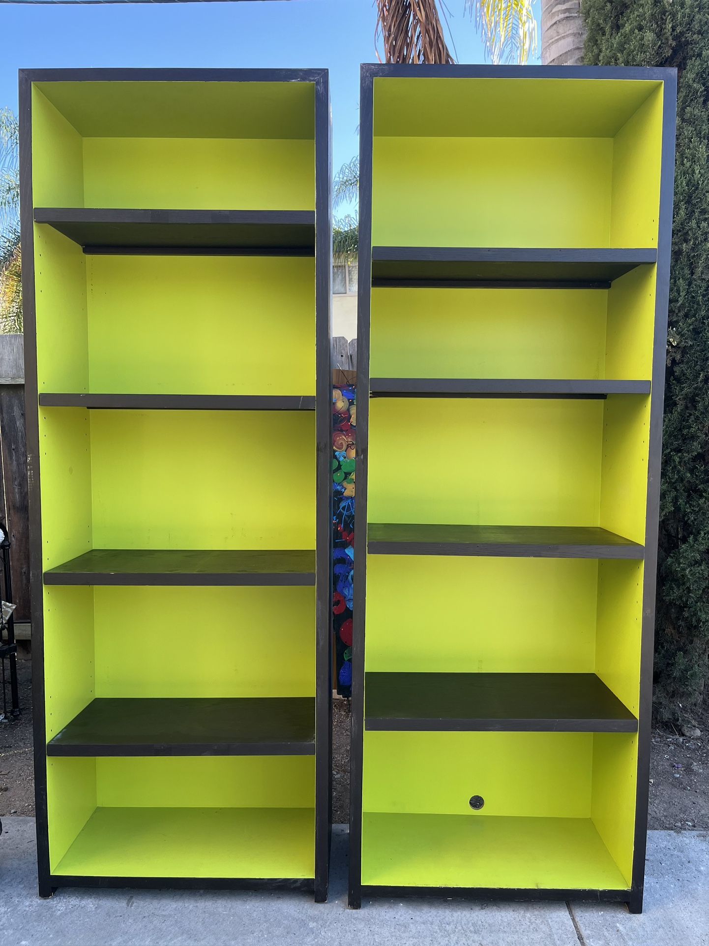 Mid Century Modern MCM TALL Bookshelf Book Shelf Wall Unit Cabinet 