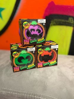 Authentic NeeDoh Pumpkin Jack Glow Lantern Halloween Holiday Squishy