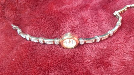 Vintage Anne Klein Rhinestone Bracelet Watch