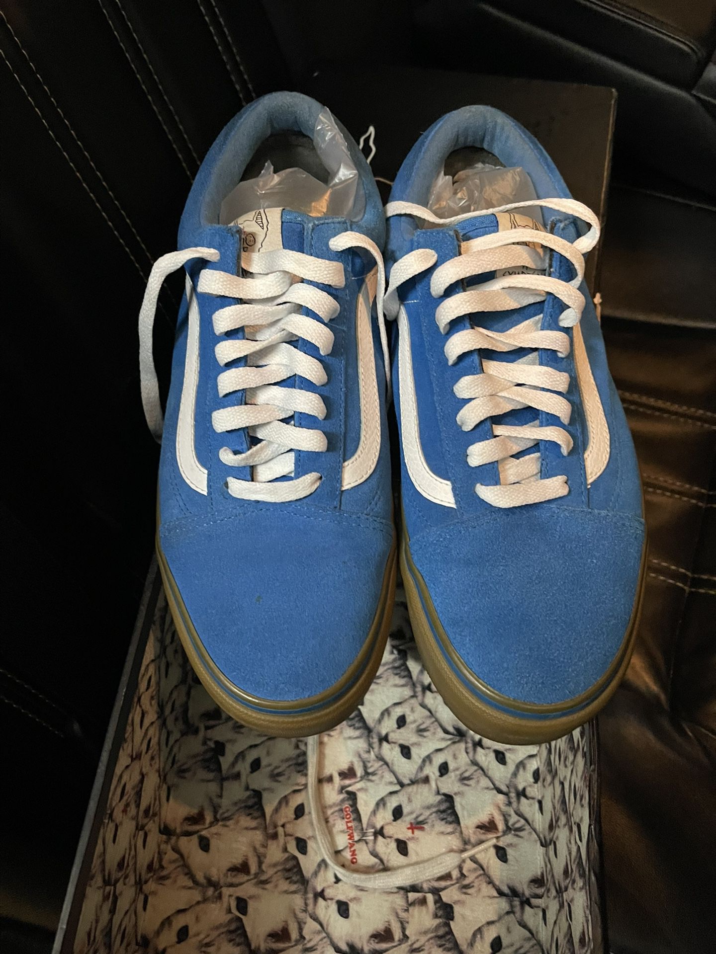 blotte aften Sæbe Vans Golf Wang x Old Skool Pro S Blue/Gum Syndicate Suede for Sale in  Compton, CA - OfferUp
