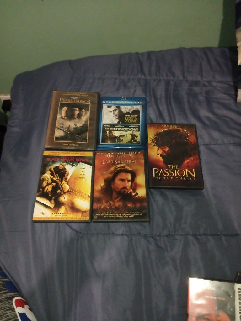 Pearl Harbor, Black Hawk Down, Green Zone, The Kingdom, The Last Samurai and The Passion Of The Christ