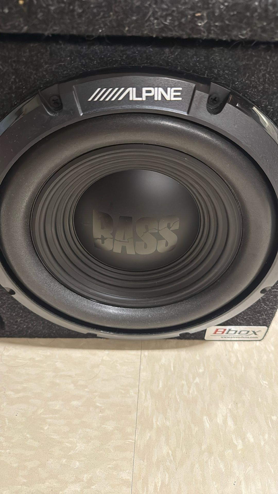 12 Inch Alpine Bass Bbix Speakers With MRV-M250 AMP