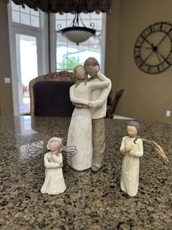 Willow Tree Figurines-Angel Of Patience, Together & Angel Of Warmth