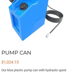Pacific Shoring’s 5-gallon HDPE Plastic Hydraulic Pump assemblies . 