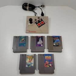 Nintendo NES Advantage Controller with 5 NES Games