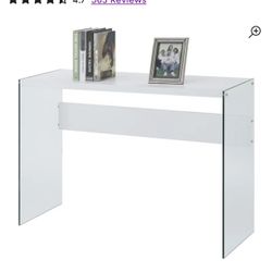 Allegonda 44" Console Table with Glass Frame