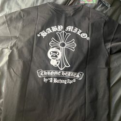 Bape chrome hearts shirt Xl fits like L