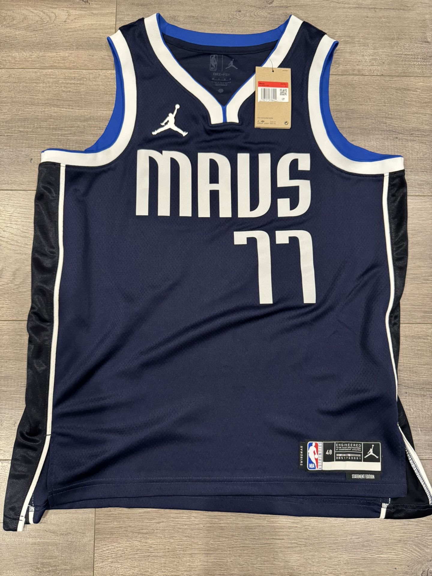 Nike Air Jordan Luka Doncic Dallas Mavericks Basketball Jersey Size Large Men New