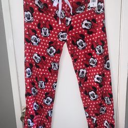 Brand New Women’s Size Large Minnie Mouse Fleece Pajama Pants $20