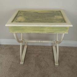 Vintage Distressed Small Storage Desk “Made In Italy”