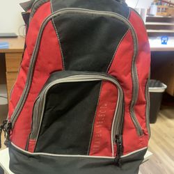 Travel Select Rolling Backpack – Red & Black – Wheeled Travel Bag