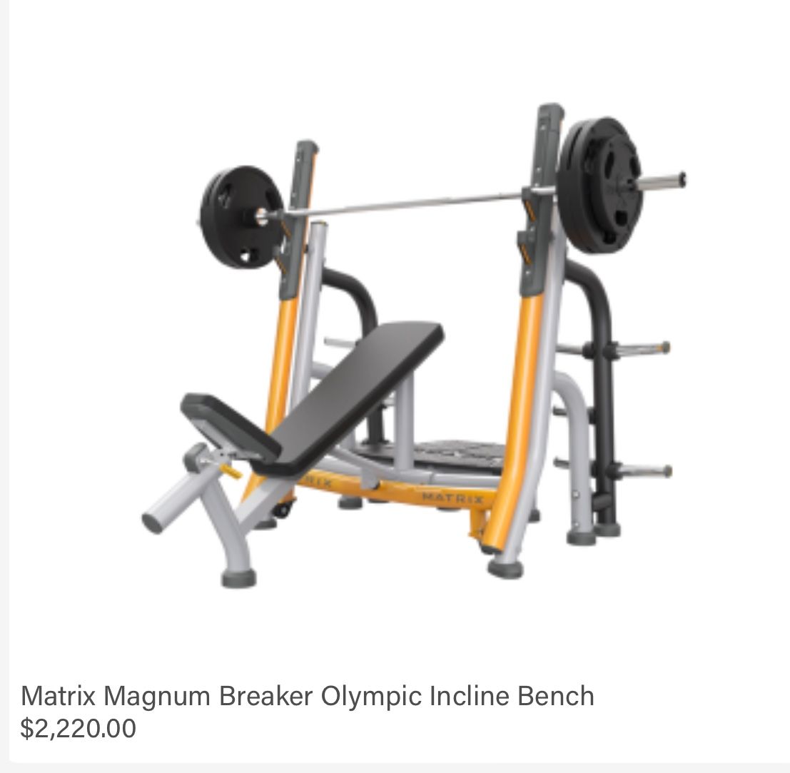 Black Breaker Olympic Incline Bench Press