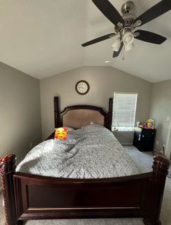 King bed with mattress