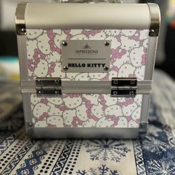 Hello Kitty Sanrio Impressions Vanity Train Makeup Case Lock and Keys NEW
