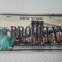 Brand New New York Souvenir License Plate