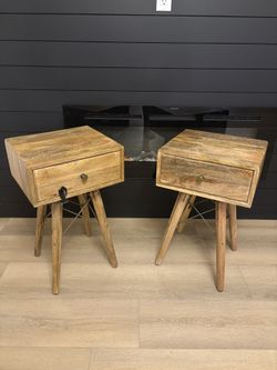 Solid Wood Nightstands Or Side Tables