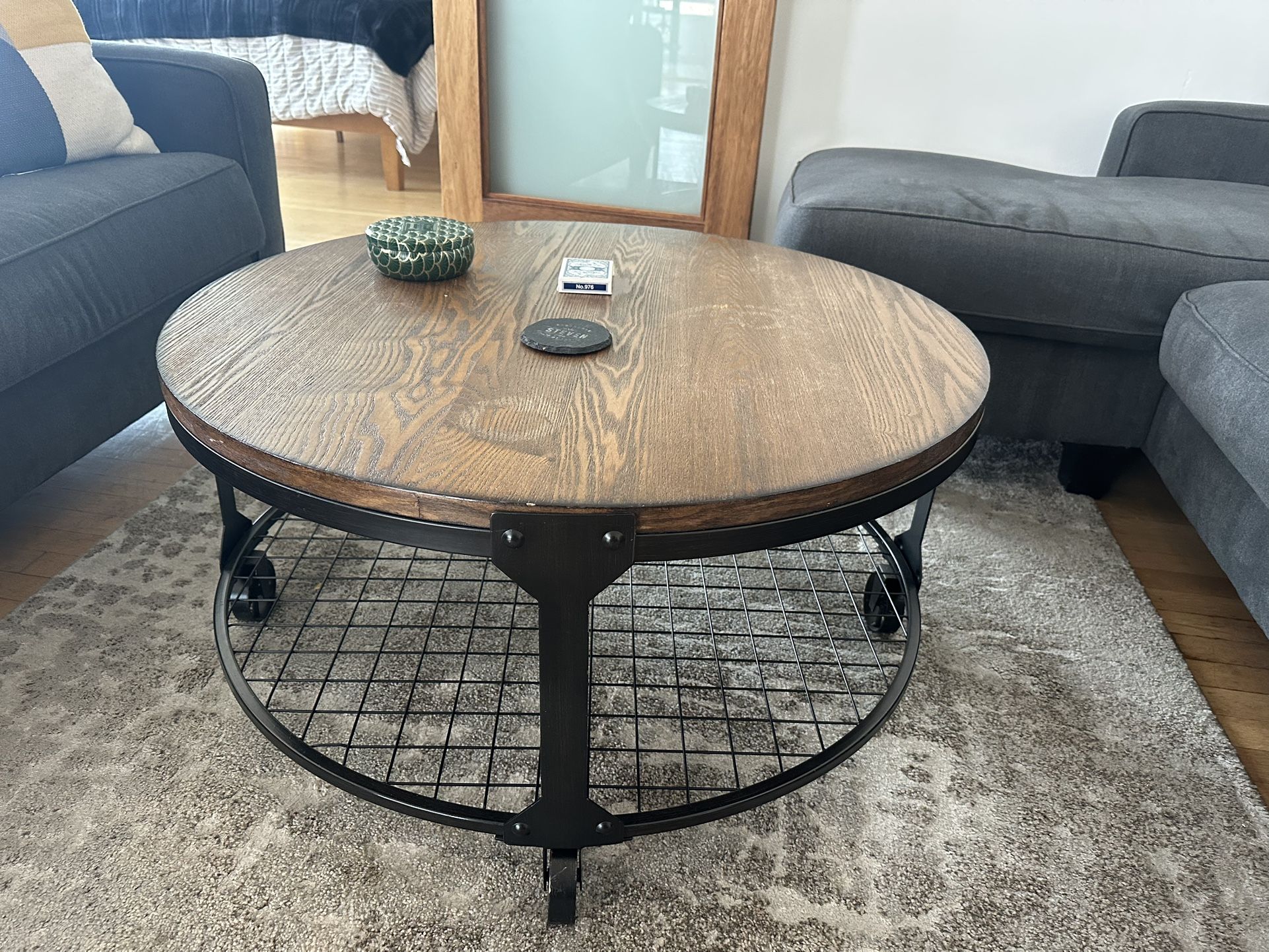 Circular Center Table With Two End Tables
