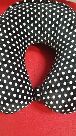 Travel pillow polka dots